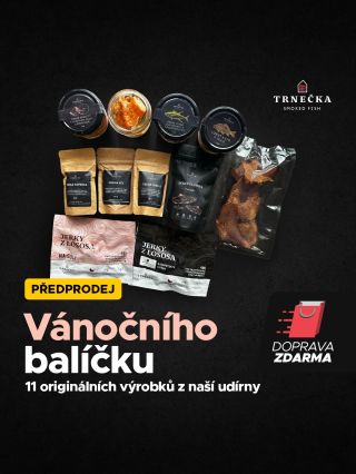 Předprodej Vánočního balíčku právě začal! 🎁 Ulovte si exkluzivní balíček z naší udírny včas, aby k vám stihl dorazit pod...