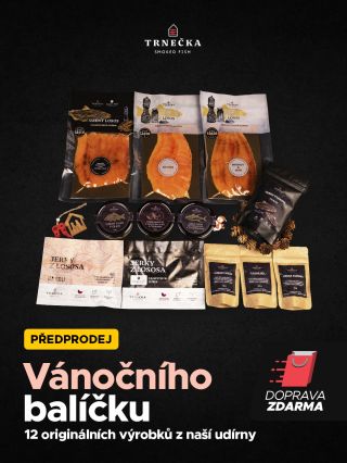 Rozšířili jsme pro vás vánoční balíček! 🎁 Najdete v něm ty nejlepší uzené produkty včetně lososa, tuňáka, kapra a krevet v...